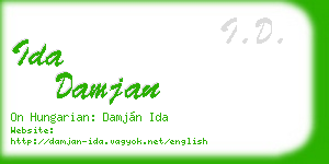 ida damjan business card